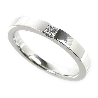 HARRY WINSTON ハリーウィンストン Pt950プラチナ プリンセスカット マリッジ リング・指輪 WBDPPCBZS10-095 ダイヤモンド0.11ct 19.5号 8.7g レディース【中古】【美品】