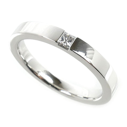 HARRY WINSTON ハリーウィンストン Pt950プラチナ プリンセスカット マリッジ リング・指輪 WBDPPCBZS10-095 ダイヤモンド0.11ct 19.5号 8.7g レディース【中古】【美品】