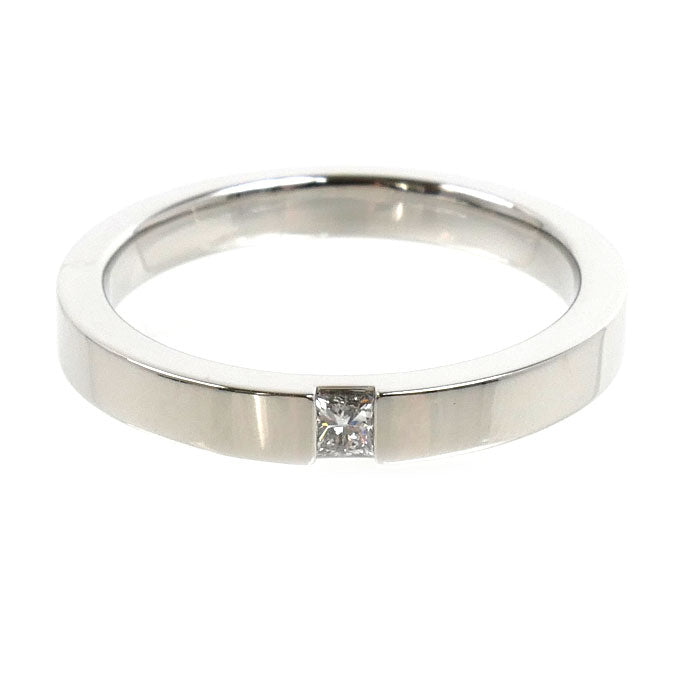 HARRY WINSTON ハリーウィンストン Pt950プラチナ プリンセスカット マリッジ リング・指輪 WBDPPCBZS10-095 ダイヤモンド0.11ct 19.5号 8.7g レディース【中古】【美品】