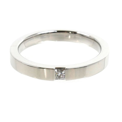 HARRY WINSTON ハリーウィンストン Pt950プラチナ プリンセスカット マリッジ リング・指輪 WBDPPCBZS10-095 ダイヤモンド0.11ct 19.5号 8.7g レディース【中古】【美品】