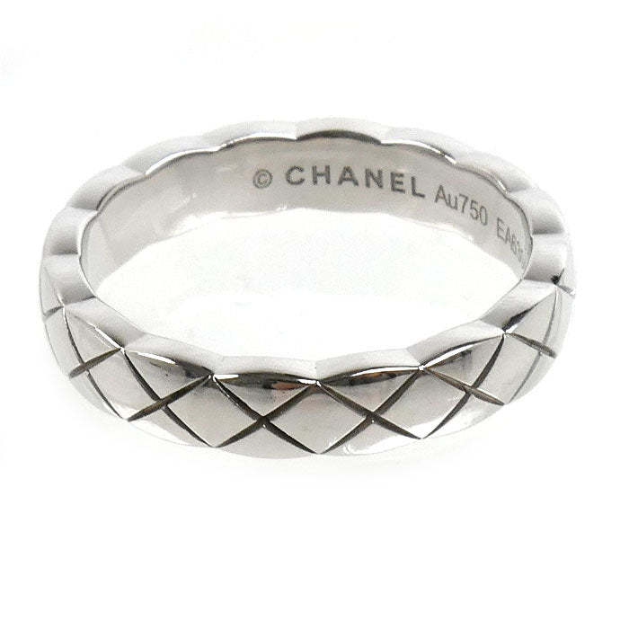 CHANEL シャネル K18WG ホワイトゴールド ココクラッシュ リング・指輪 J11793 4.5号 45 3.4g レディース【中古】【美品】