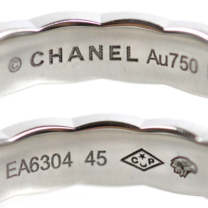 CHANEL シャネル K18WG ホワイトゴールド ココクラッシュ リング・指輪 J11793 4.5号 45 3.4g レディース【中古】【美品】