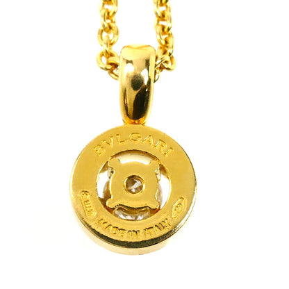 BVLGARI ブルガリ K18YG イエローゴールド ブルガリ ブルガリ 1Pダイヤ ネックレス ダイヤモンド 8.5g 40cm レディース【中古】