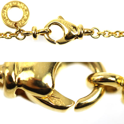 BVLGARI ブルガリ K18YG イエローゴールド ブルガリ ブルガリ 1Pダイヤ ネックレス ダイヤモンド 8.5g 40cm レディース【中古】