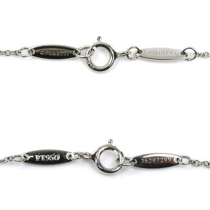 TIFFANY&Co. ティファニー Pt950プラチナ バイザヤード 1Pダイヤ ネックレス ダイヤモンド0.24ct 2.6g 40cm レディース【中古】【美品】