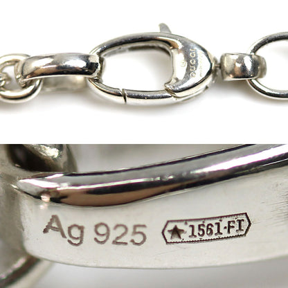 GUCCI グッチ シルバー925 インターロッキングG ネックレス 190489 28.2g 45cm メンズ【中古】