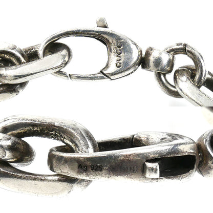 GUCCI グッチ シルバー925 インターロッキングG ブレスレット ‎627068 J8400 0728 
17 43.0g メンズ【中古】
