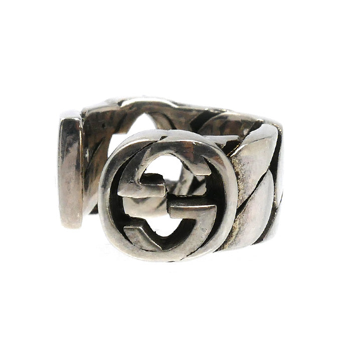 GUCCI グッチ シルバー925 インターロッキングG イヤリング イヤーカフ 675121 J8400 0728 2.6g 片耳 レディース【中古】