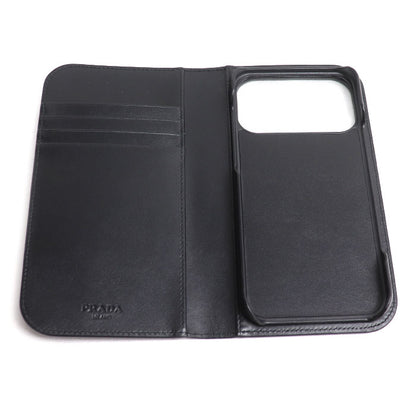 PRADA プラダ サフィアーノ iPhone17Pro Max iPhoneケース ブラック 2ZH224_QHH_F0002 ユニセックス【中古】【美品】