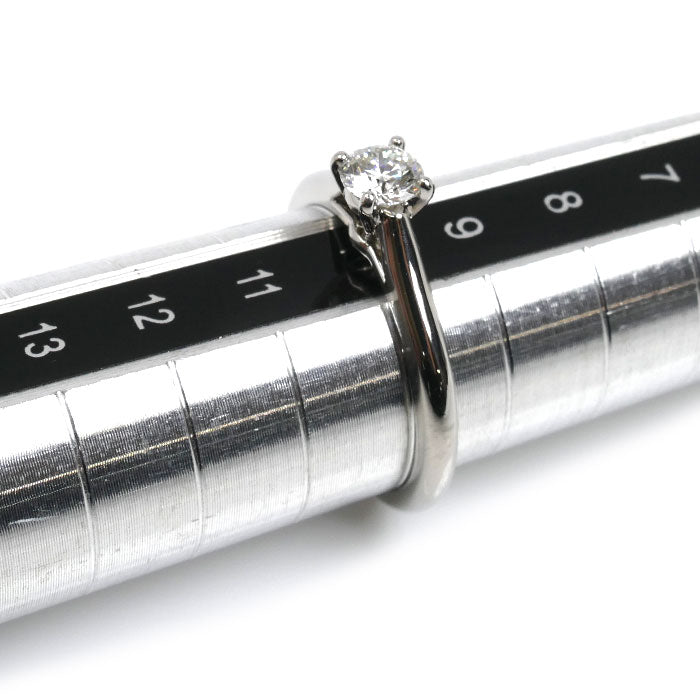 CARTIER カルティエ Pt950プラチナ ソリテール1895 リング・指輪 N4163600 ダイヤモンド0.31ct 9.5号 50 3.8g レディース【中古】