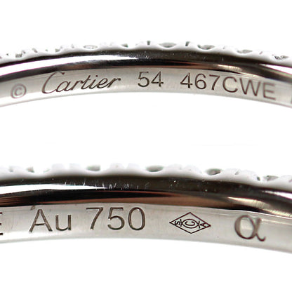 CARTIER カルティエ K18WG ホワイトゴールド エタンセル ドゥ カルティエ フルエタニティ リング・指輪 ダイヤモンド 13.5号 54 1.3g レディース【中古】【美品】