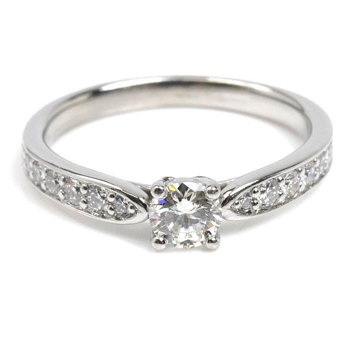 TIFFANY&Co. ティファニー Pt950プラチナ ハーモニー ハーフサークル リング・指輪 ダイヤモンド0.23ct 8号 3.2g レディース【中古】