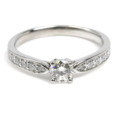 TIFFANY&Co. ティファニー Pt950プラチナ ハーモニー ハーフサークル リング・指輪 ダイヤモンド0.23ct 8号 3.2g レディース【中古】