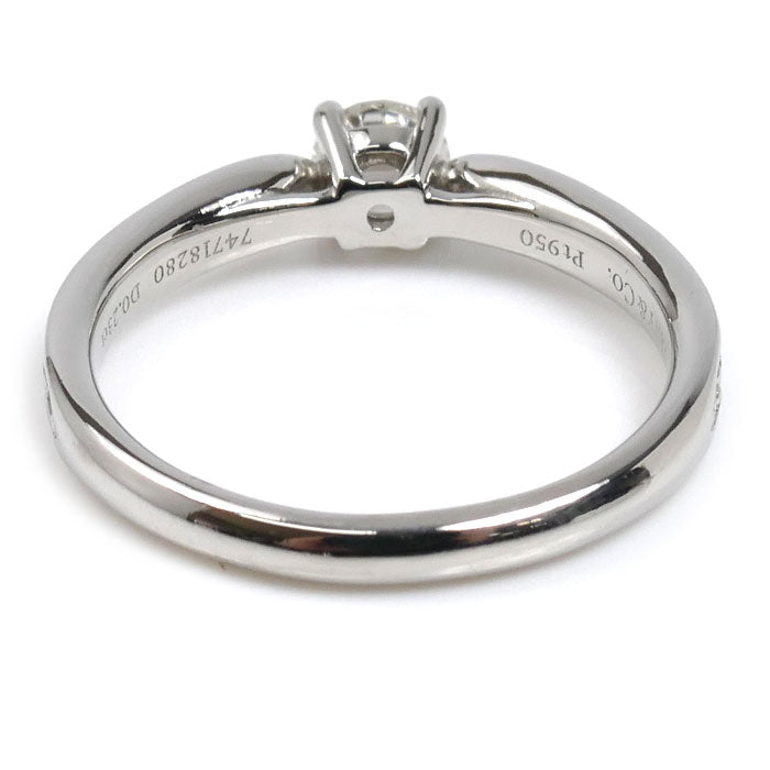 TIFFANY&Co. ティファニー Pt950プラチナ ハーモニー ハーフサークル リング・指輪 ダイヤモンド0.23ct 8号 3.2g レディース【中古】