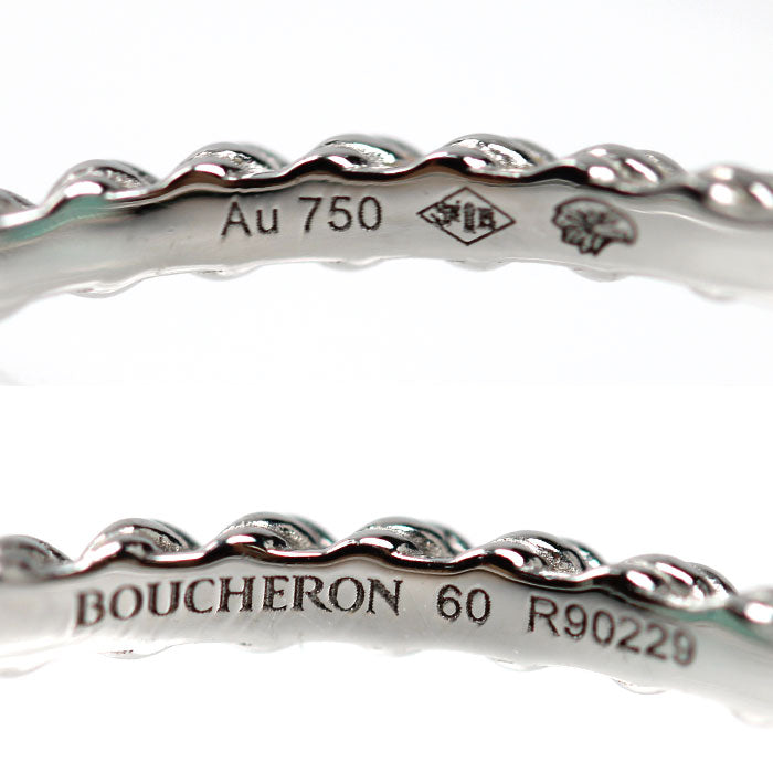 Boucheron ブシュロン K18WG ホワイトゴールド セルパンボエム アクアプレーズ リング・指輪 JRG03137 19.5号 60 2.9g レディース【中古】【美品】