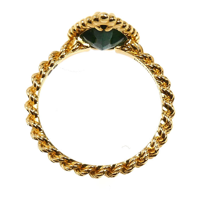 Boucheron ブシュロン K18YG イエローゴールド セルパンボエム マラカイト リング・指輪 JRG02795 マラカイト 10号 50 2.7g レディース【中古】【美品】