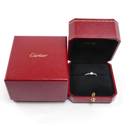 CARTIER カルティエ Pt950プラチナ エタンセル ドゥ カルティエ ソリテール ハーフエタニティ リング・指輪 N4744300 ダイヤモンド0.19ct 10号 50 1.7g レディース【中古】【美品】