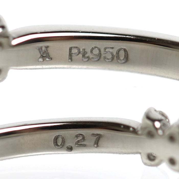 Vendome Aoyama ヴァンドーム青山 Pt950プラチナ カローラ リング・指輪 APVR060109DI ダイヤモンド0.27ct 13号 3.0g レディース【中古】【美品】