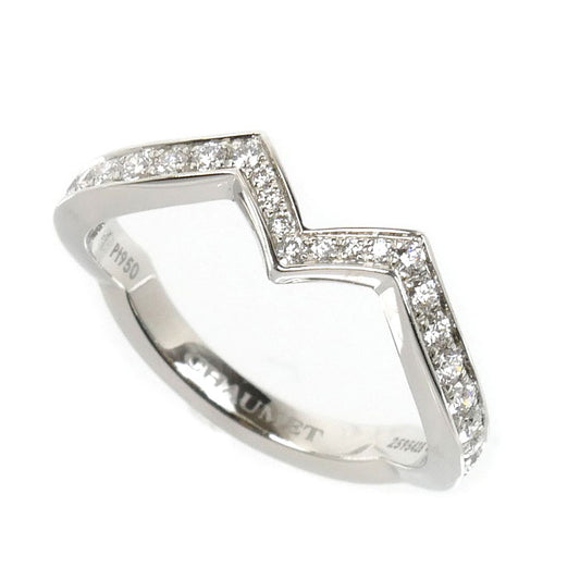 Chaumet ショーメ Pt950プラチナ ジョゼフィーヌ アムール デ グレット バンドーリング リング・指輪 083760 ダイヤモンド 8号 48 3.3g レディース【中古】