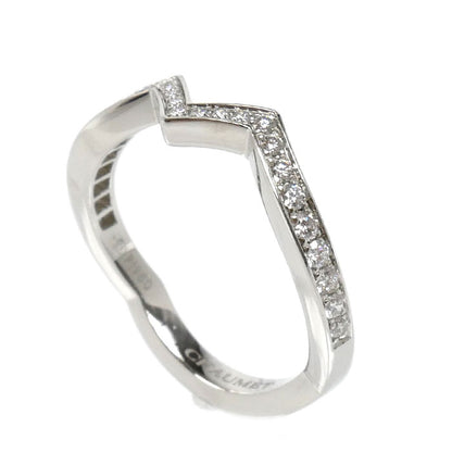 Chaumet ショーメ Pt950プラチナ ジョゼフィーヌ アムール デ グレット バンドーリング リング・指輪 083760 ダイヤモンド 8号 48 3.3g レディース【中古】
