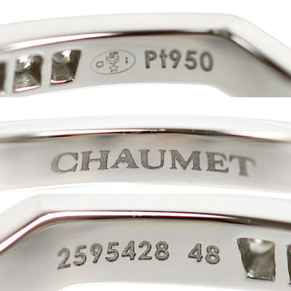 Chaumet ショーメ Pt950プラチナ ジョゼフィーヌ アムール デ グレット バンドーリング リング・指輪 083760 ダイヤモンド 8号 48 3.3g レディース【中古】