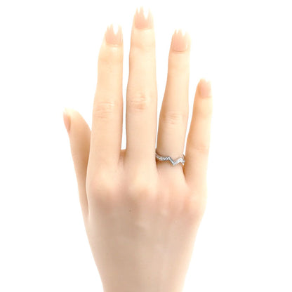 Chaumet ショーメ Pt950プラチナ ジョゼフィーヌ アムール デ グレット バンドーリング リング・指輪 083760 ダイヤモンド 8号 48 3.3g レディース【中古】