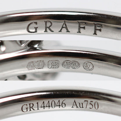 GRAFF グラフ K18WG ホワイトゴールド ミニバタフライ シルエット リング・指輪 RGR908 ダイヤモンド 9号 2.4g レディース【中古】【美品】