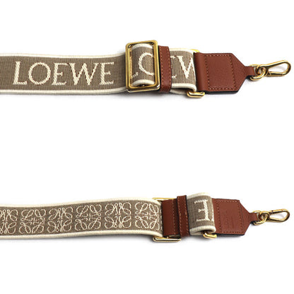 LOEWE ロエベ アナグラム ショルダーストラップ ベージュ/タン C073T87X01 レディース【中古】