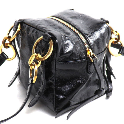 PRADA プラダ ダングル ハンドバッグ ブラック 1BB137 2CYR F0002 レディース【中古】【美品】