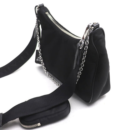 PRADA プラダ 2Wayショルダーバッグ ブラック 1BH204_R064_F0002 レディース【中古】