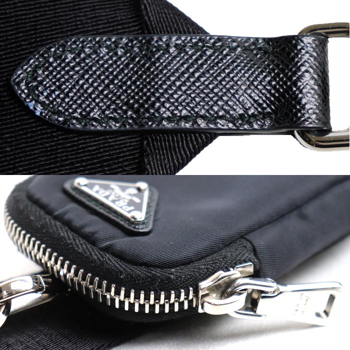 PRADA プラダ 2Wayショルダーバッグ ブラック 1BH204_R064_F0002 レディース【中古】
