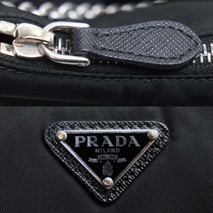 PRADA プラダ 2Wayショルダーバッグ ブラック 1BH204_R064_F0002 レディース【中古】