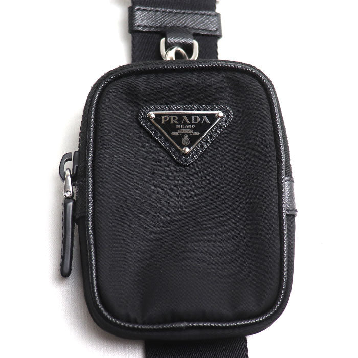 PRADA プラダ テスート ショルダーバッグ ブラック 2VH113_2DMH_F0002 ＩＣチップ レディース【中古】