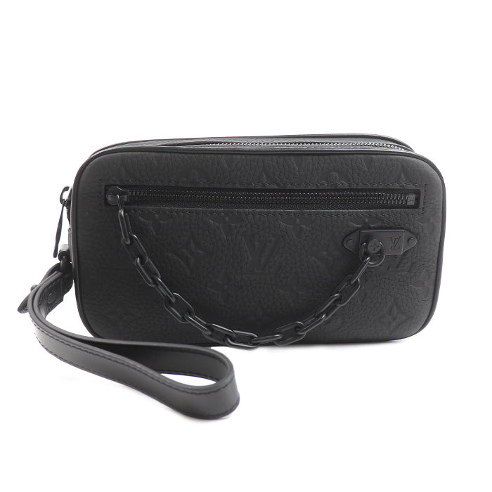 LOUIS VUITTON ルイ・ヴィトン トリヨン ポシェットヴォルガ セカンドバッグ ブラック M55703 SP2280 メンズ【中古】【美品】