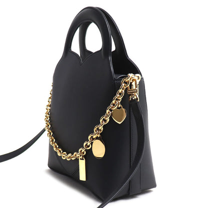 TIFFANY&Co. ティファニー リターントゥティファニー 2Wayショルダーバッグ チャームミニ ブラック レディース【中古】【美品】