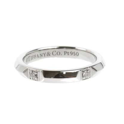 TIFFANY&Co. ティファニー Pt950プラチナ トゥルーバンド リング・指輪 ダイヤモンド 6.5号 4.3g レディース【中古】【美品】