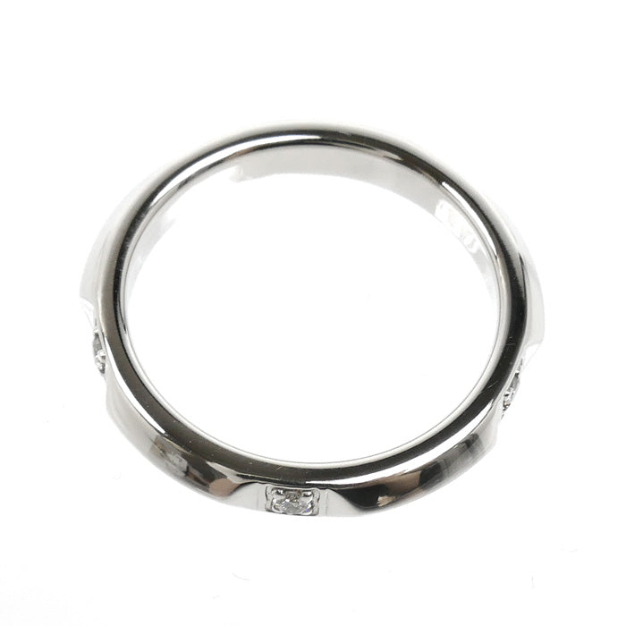 TIFFANY&Co. ティファニー Pt950プラチナ トゥルーバンド リング・指輪 ダイヤモンド 6.5号 4.3g レディース【中古】【美品】