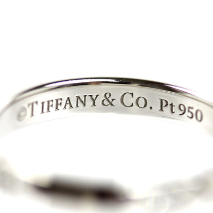 TIFFANY&Co. ティファニー Pt950プラチナ トゥルーバンド リング・指輪 ダイヤモンド 6.5号 4.3g レディース【中古】【美品】