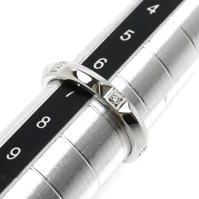 TIFFANY&Co. ティファニー Pt950プラチナ トゥルーバンド リング・指輪 ダイヤモンド 6.5号 4.3g レディース【中古】【美品】