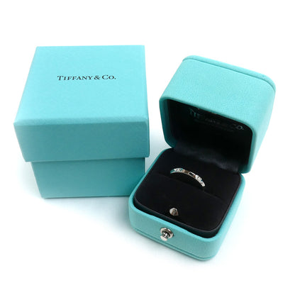 TIFFANY&Co. ティファニー Pt950プラチナ トゥルーバンド リング・指輪 ダイヤモンド 6.5号 4.3g レディース【中古】【美品】