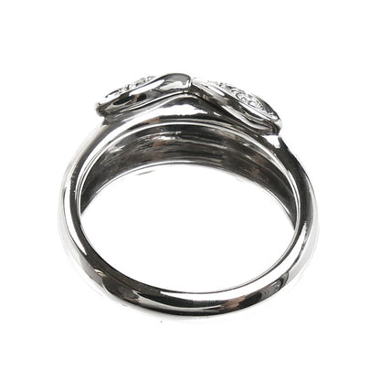 TIFFANY&Co. ティファニー K18WG ホワイトゴールド シグネチャー リング・指輪 ダイヤモンド 7.5号 5.9g レディース【中古】【美品】