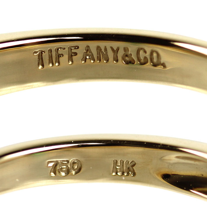 TIFFANY&Co. ティファニー K18YG イエローゴールド リング・指輪 エメラルド ダイヤモンド 10.5号 3.5g レディース【中古】【美品】