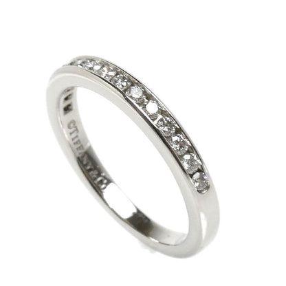 TIFFANY&Co. ティファニー Pt950プラチナ ハーフサークル チャネルセッティング リング・指輪 ダイヤモンド 10号 4.0g レディース【中古】【美品】