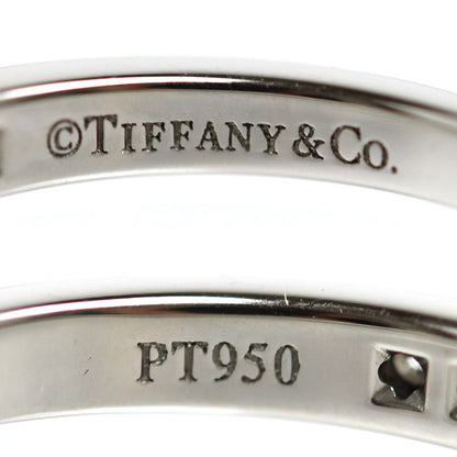 TIFFANY&Co. ティファニー Pt950プラチナ ハーフサークル チャネルセッティング リング・指輪 ダイヤモンド 10号 4.0g レディース【中古】【美品】