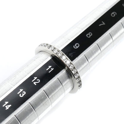 TIFFANY&Co. ティファニー Pt950プラチナ ハーフサークル チャネルセッティング リング・指輪 ダイヤモンド 10号 4.0g レディース【中古】【美品】