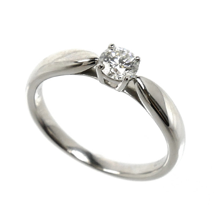 TIFFANY&Co. ティファニー Pt950プラチナ ハーモニー リング・指輪 #64384 ダイヤモンド0.19ct 4.5号 3.0g レディース【中古】【美品】