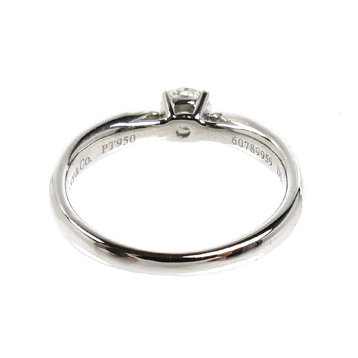 TIFFANY&Co. ティファニー Pt950プラチナ ハーモニー リング・指輪 #64384 ダイヤモンド0.19ct 4.5号 3.0g レディース【中古】【美品】