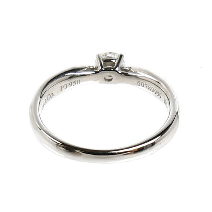 TIFFANY&Co. ティファニー Pt950プラチナ ハーモニー リング・指輪 #64384 ダイヤモンド0.19ct 4.5号 3.0g レディース【中古】【美品】