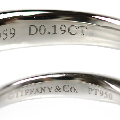 TIFFANY&Co. ティファニー Pt950プラチナ ハーモニー リング・指輪 #64384 ダイヤモンド0.19ct 4.5号 3.0g レディース【中古】【美品】