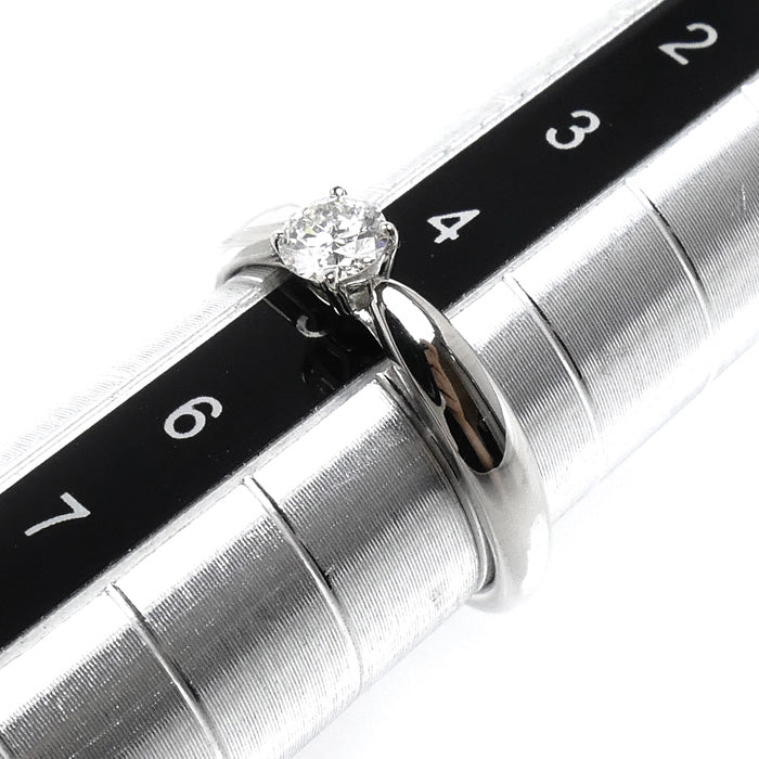 TIFFANY&Co. ティファニー Pt950プラチナ ハーモニー リング・指輪 #64384 ダイヤモンド0.19ct 4.5号 3.0g レディース【中古】【美品】